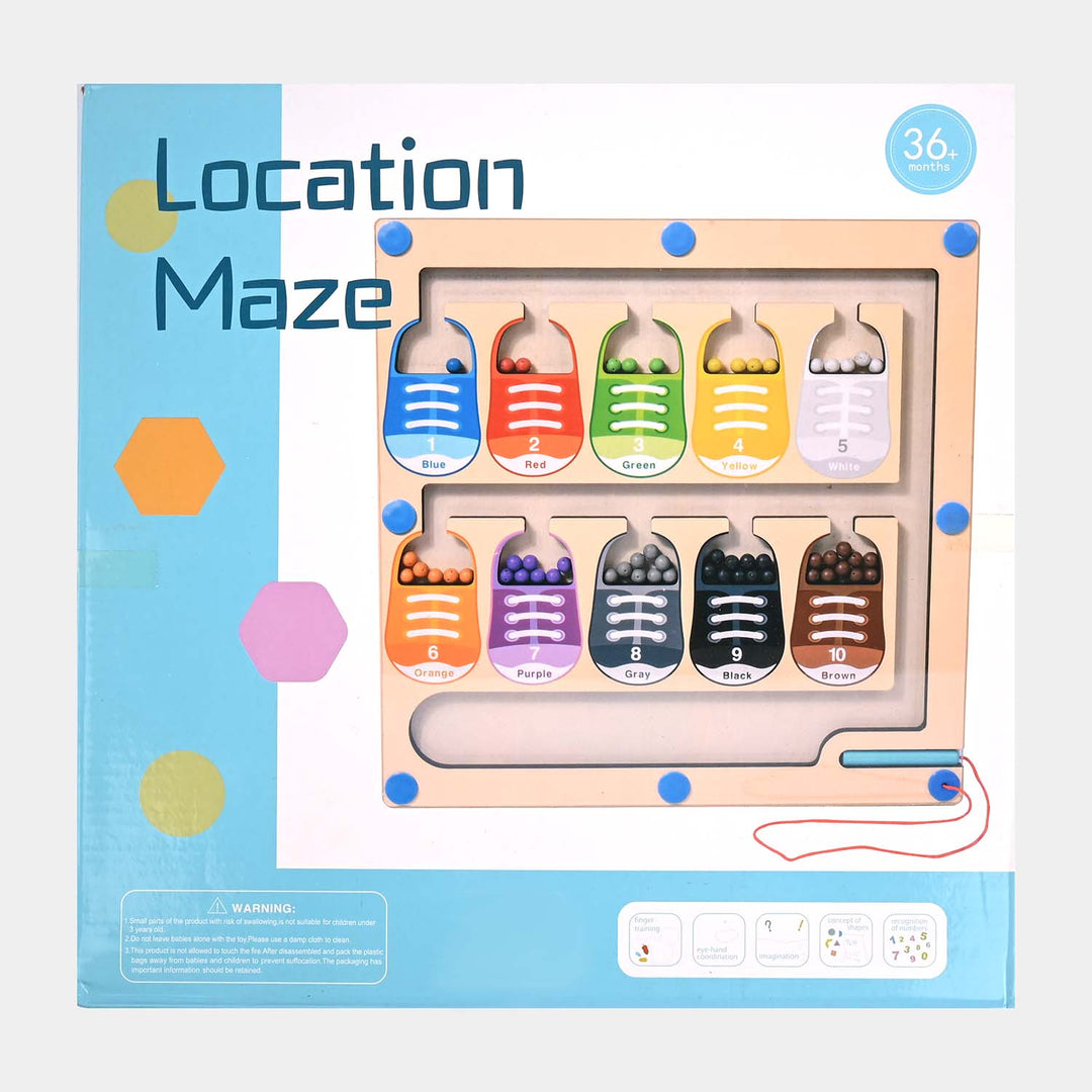 Wooden Maze Location Magnetic Ball