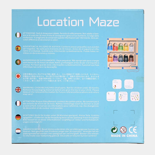 Wooden Maze Location Magnetic Ball