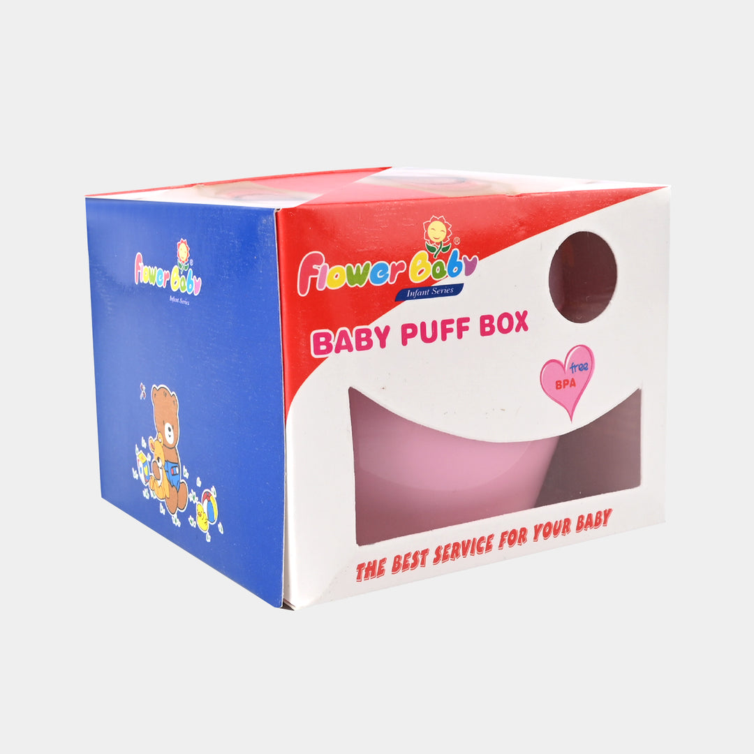 Baby Powder Puff Box-Pink