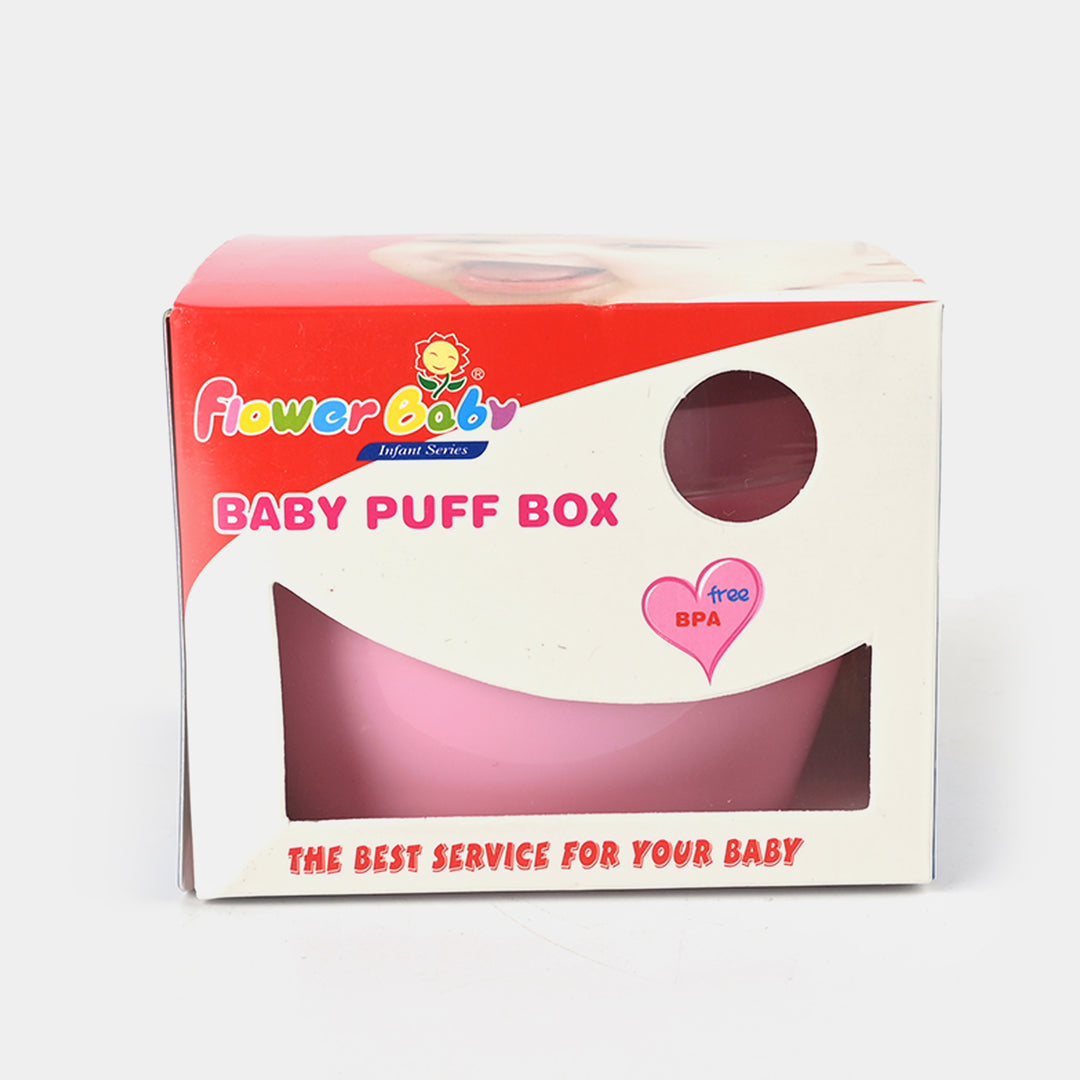 Baby Powder Puff Box-Pink