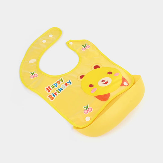 PLASTIC BIB WITH HOLDER FOR BABIES