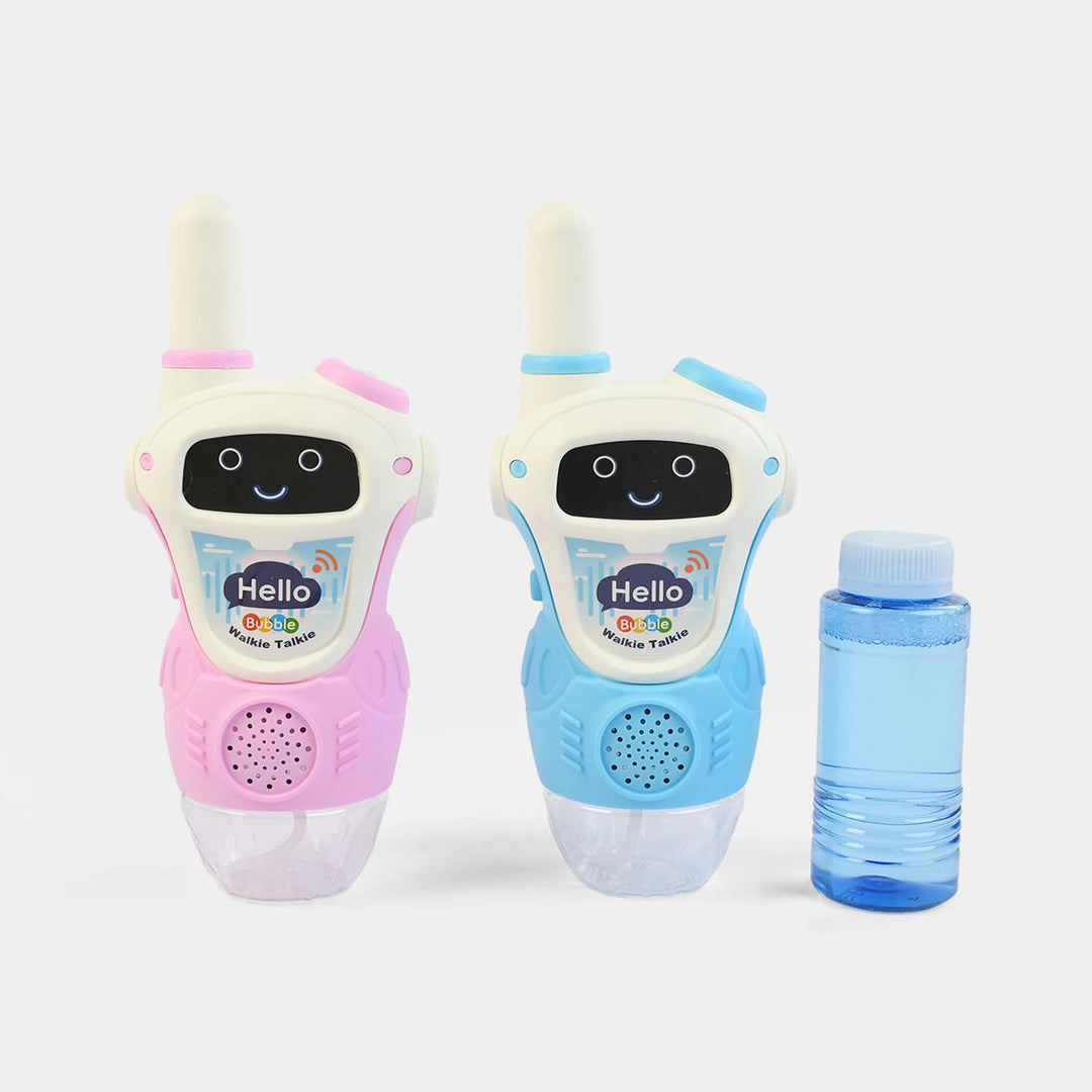 Intercom Bubble Machine Walkie Talkie Bubble Blaster Toy