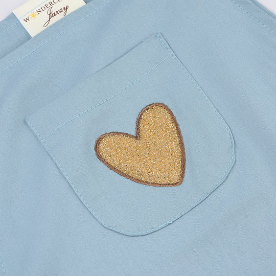 Infant Girls Jersey/Terry 2Pc Suit 287-075 E-C-BLUE