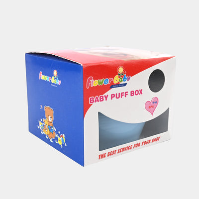 Baby Powder Puff Box-Blue