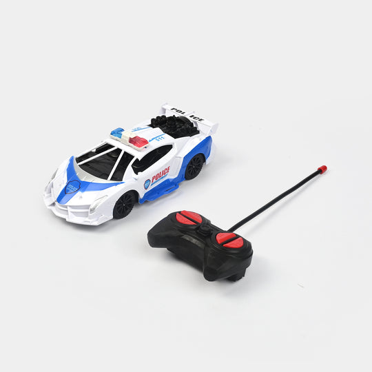 Remote Control Police Car Toy For Kids With Spray & Light
