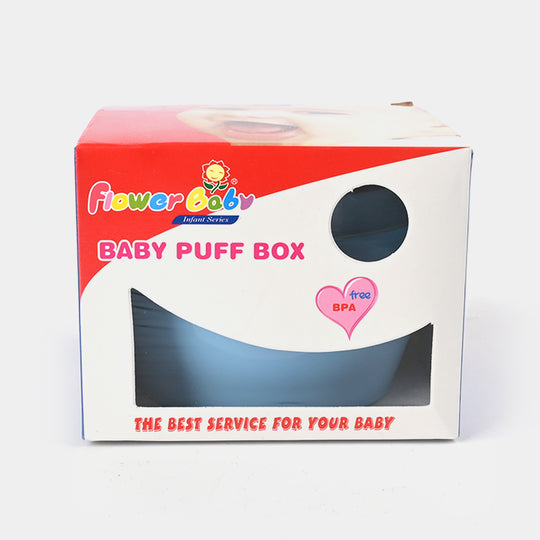 Baby Powder Puff Box-Blue