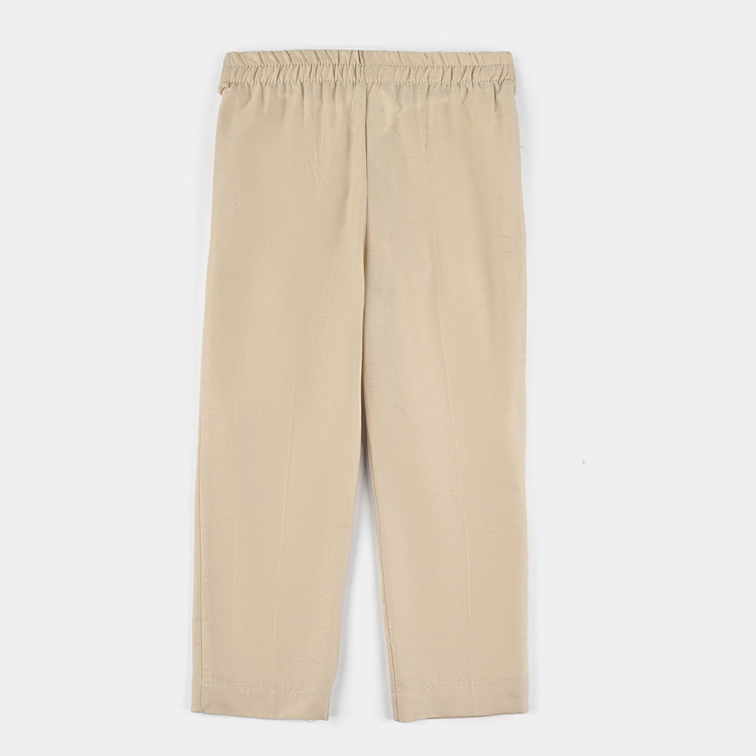Girls Trouser Basic - BEIGE