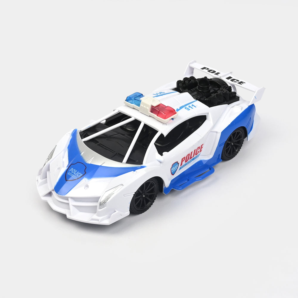 Remote Control Police Car Toy For Kids With Spray & Light