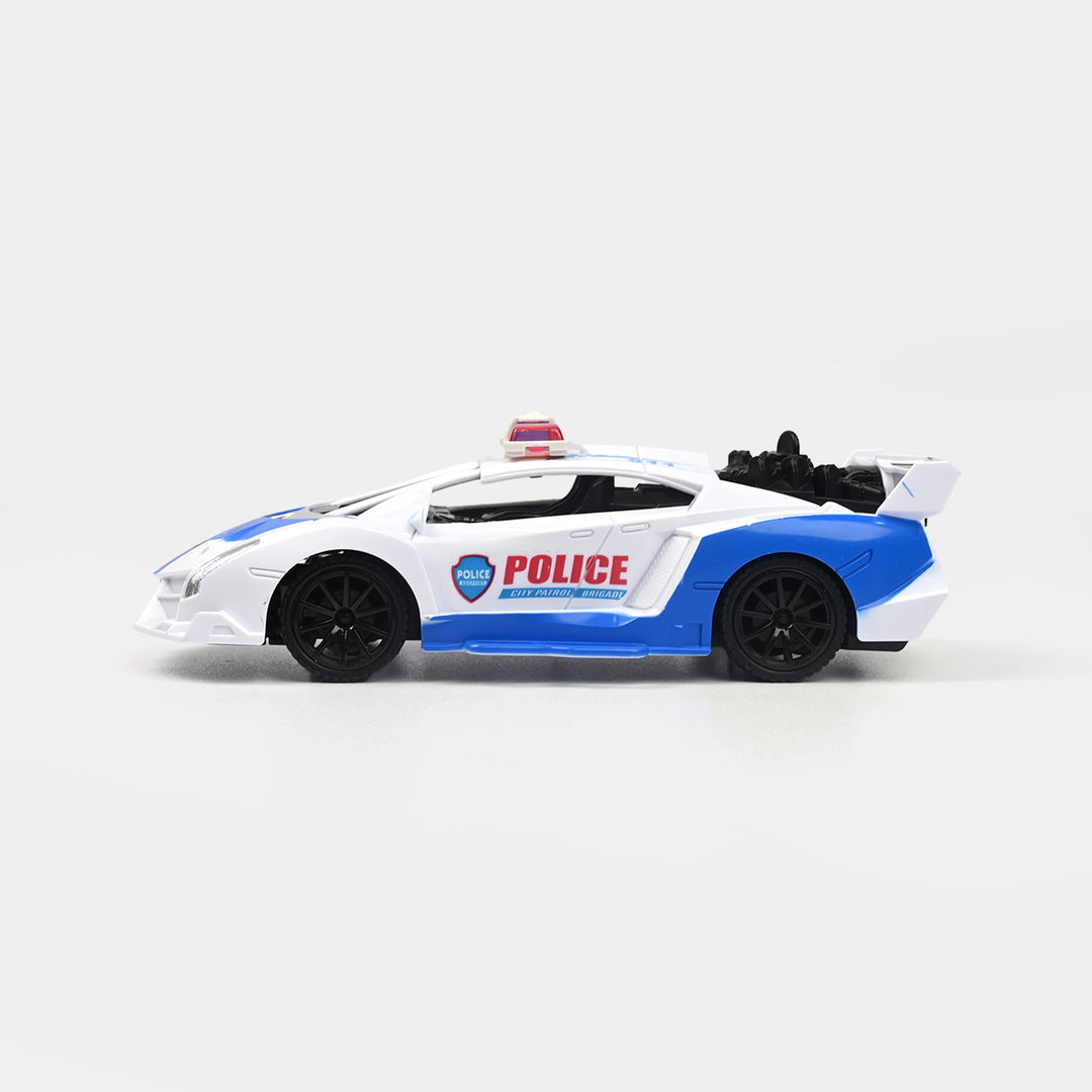 Remote Control Police Car Toy For Kids With Spray & Light