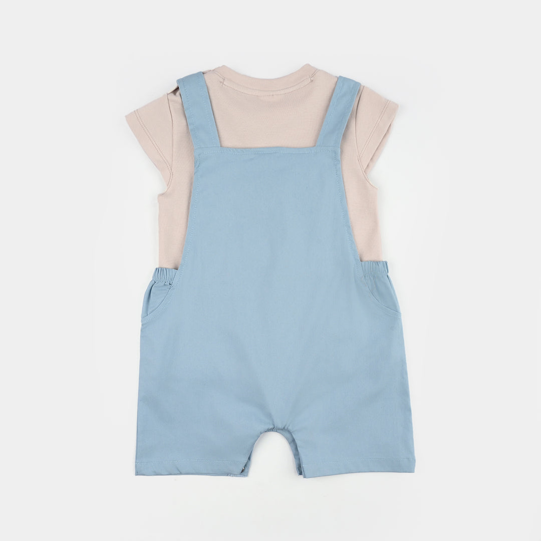 Infant Girls Jersey/Terry 2Pc Suit 287-075 E-C-BLUE