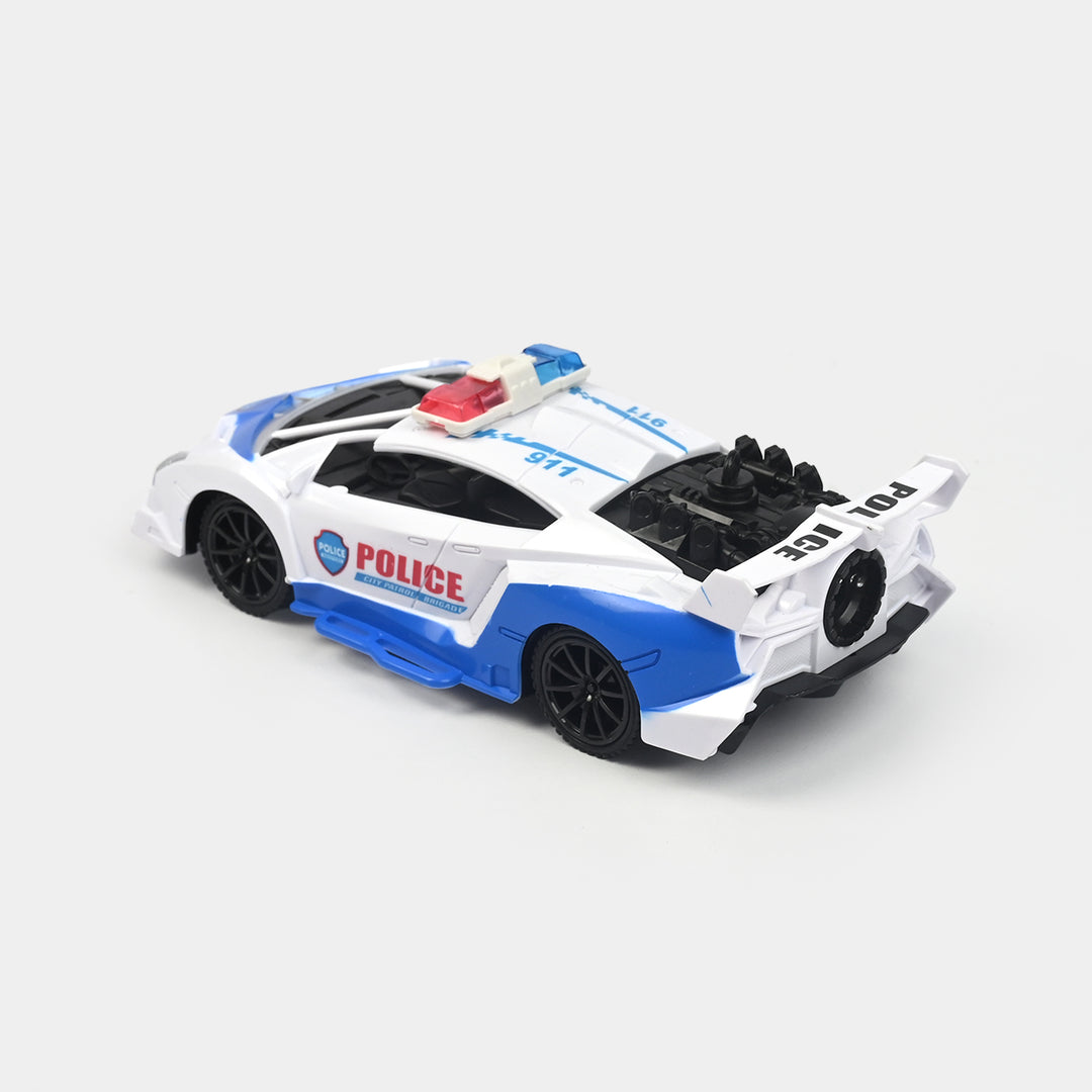 Remote Control Police Car Toy For Kids With Spray & Light