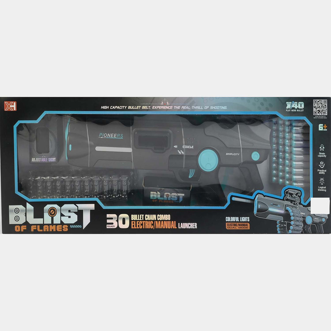 Dual-Mode Dart Launcher Blaster Toy