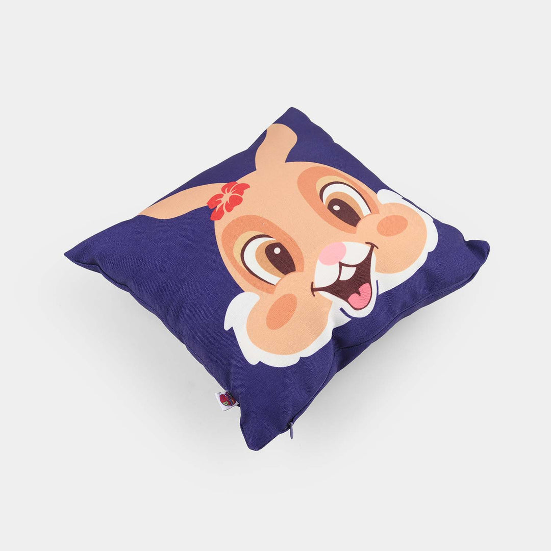 Printed Cushion Blue Bunny