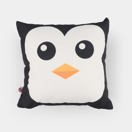 Printed Cushion Black/White Penguin