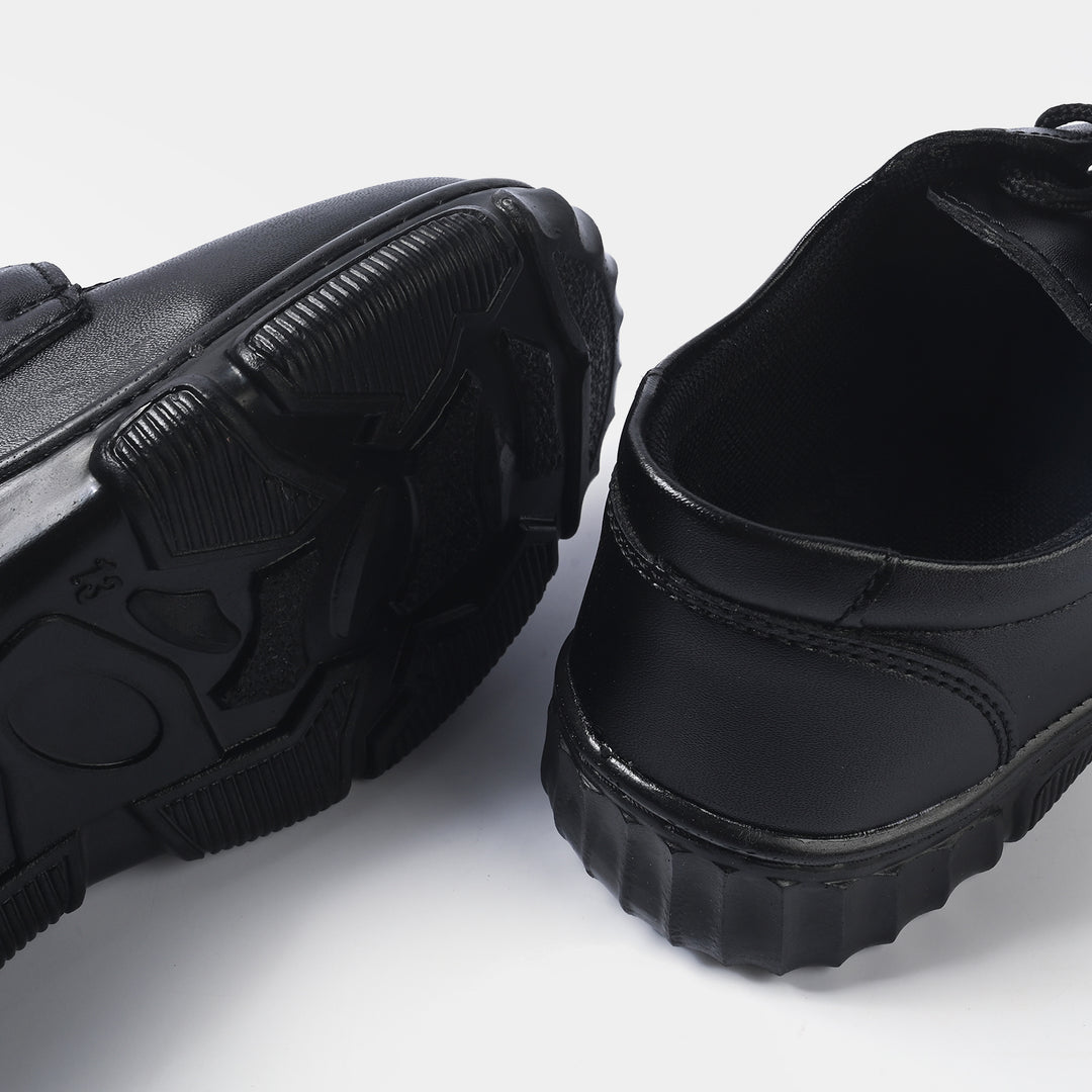 Boys School Shoes ES-03-BLACK