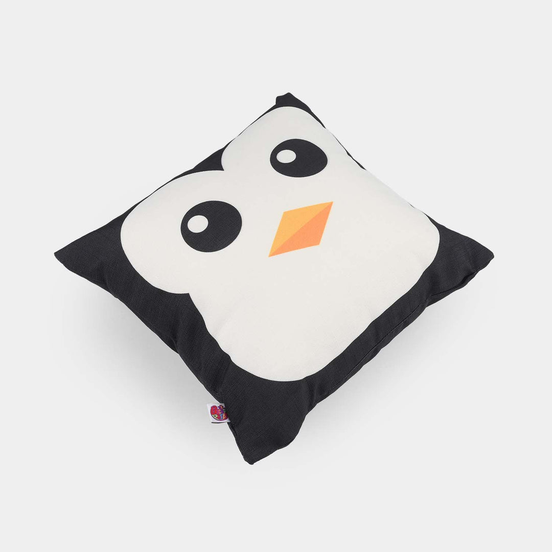 Printed Cushion Black/White Penguin