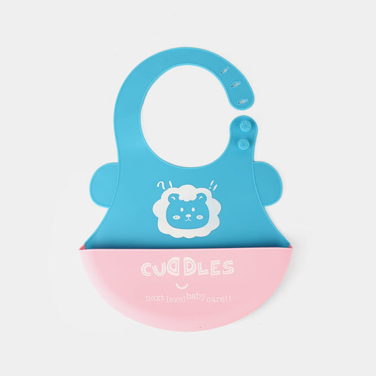 FOLD & GO CUDDLES SILICONE BABY BIB