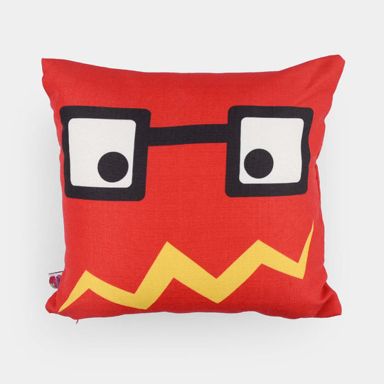 Printed Cushion Red Zigzag Mouth