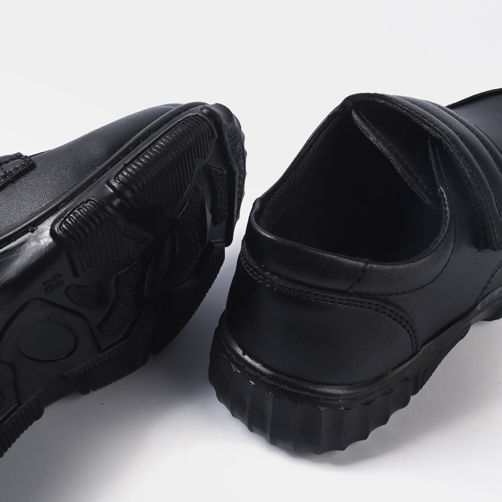 Boys School Shoes ES-04-BLACK