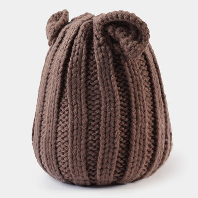 Woolen Winter Cap/Hat 6M+ | BROWN