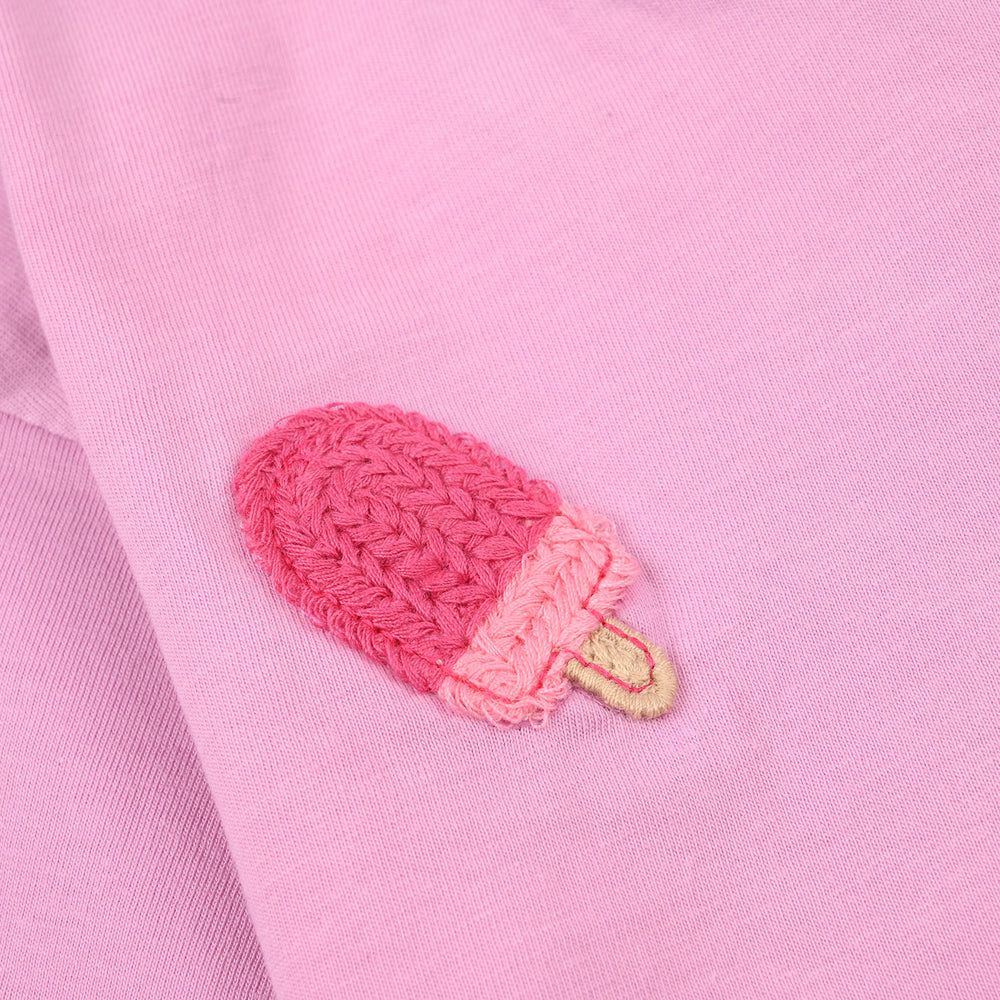 Girls Jersey/Terry T-Shirt H/S Ice Cream-Phalaenops