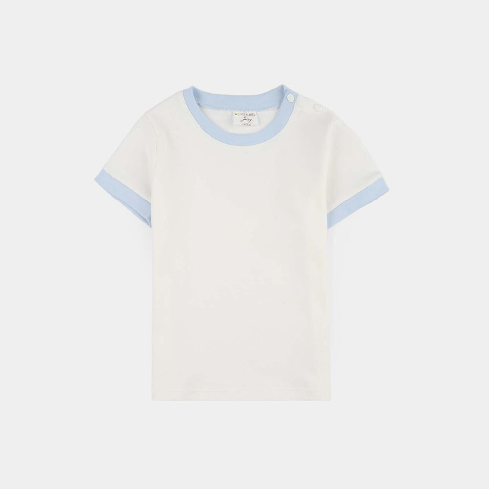 Infant Boys Jersey/Terry 2Pc Suit 287-053-WHITE