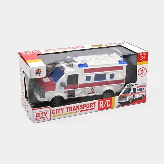 Remote-Controlled Vehicle Ambulance Toy For Kids