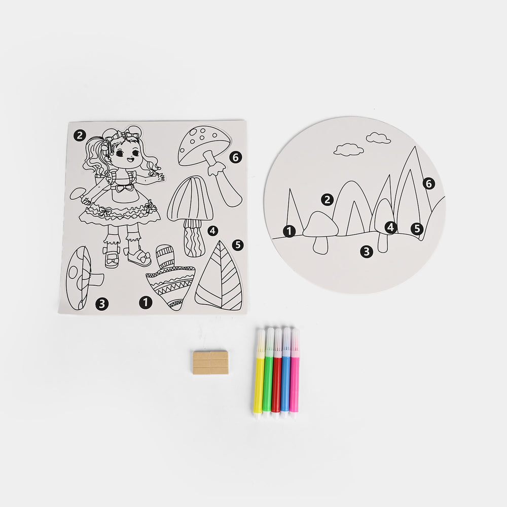 Coloring Card Set