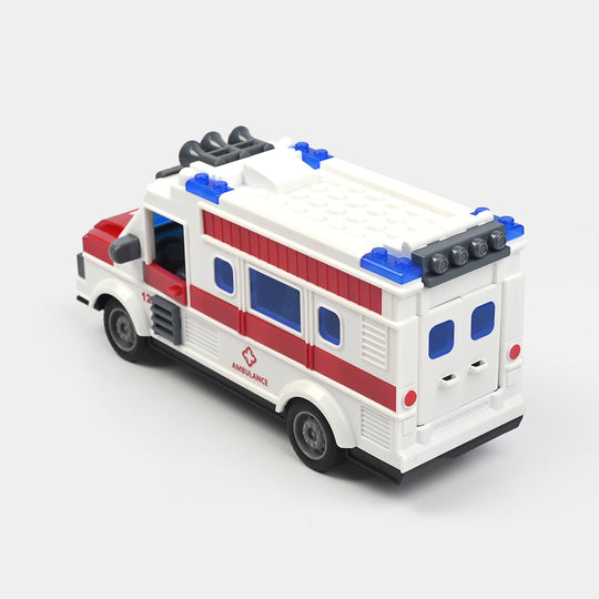 Remote-Controlled Vehicle Ambulance Toy For Kids