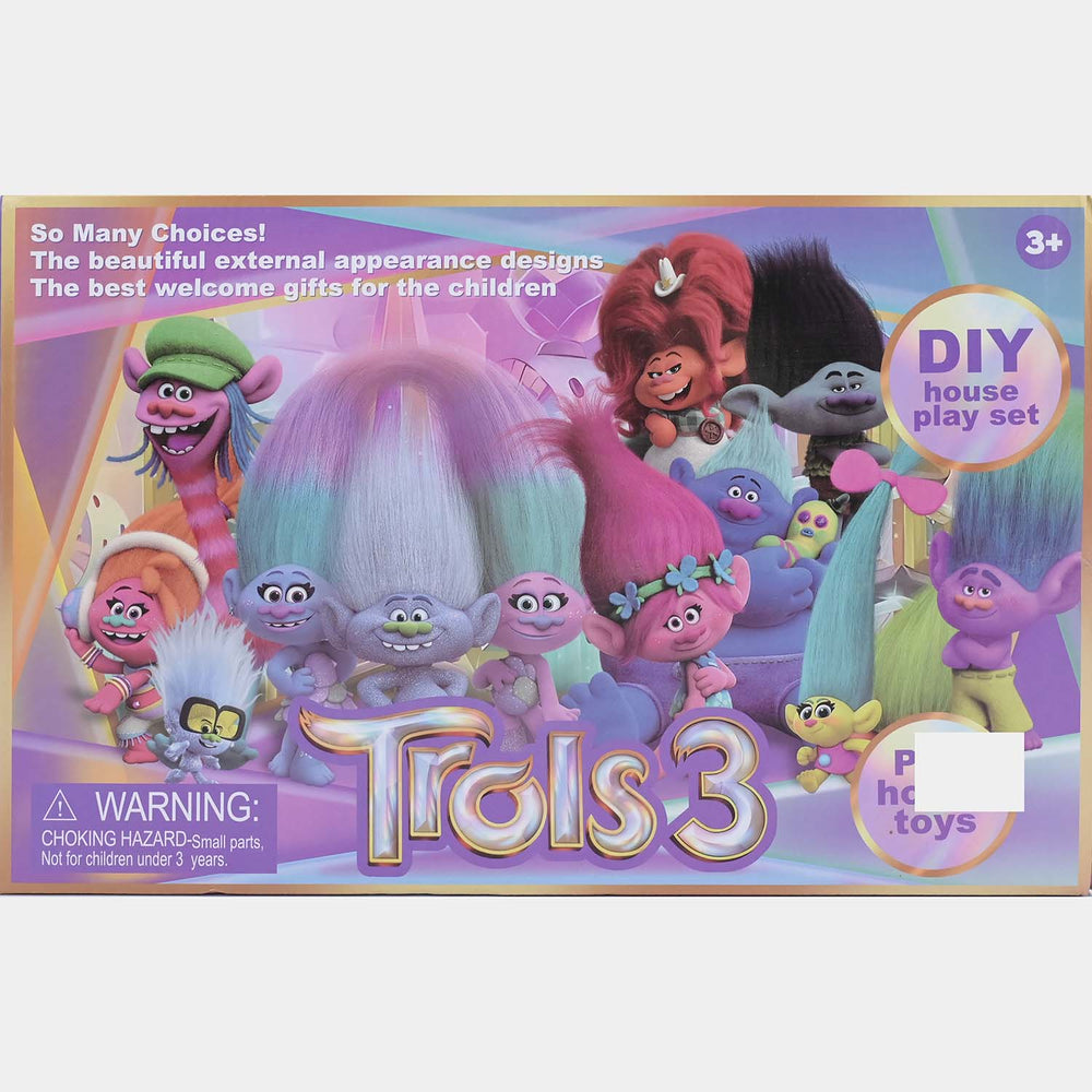Multi-Level Dollhouse Building Toy Set for Kids