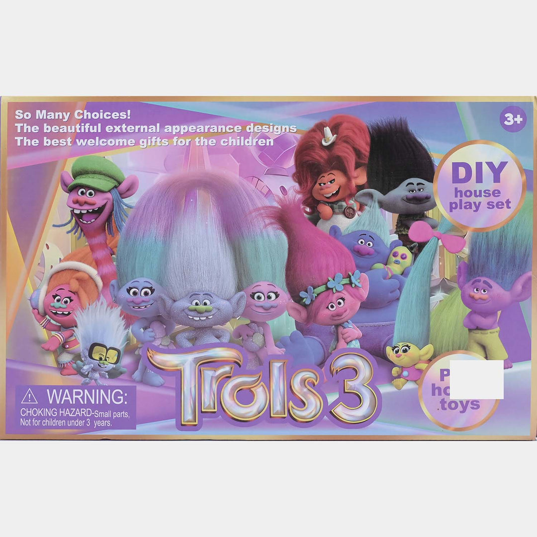 Multi-Level Dollhouse Building Toy Set for Kids