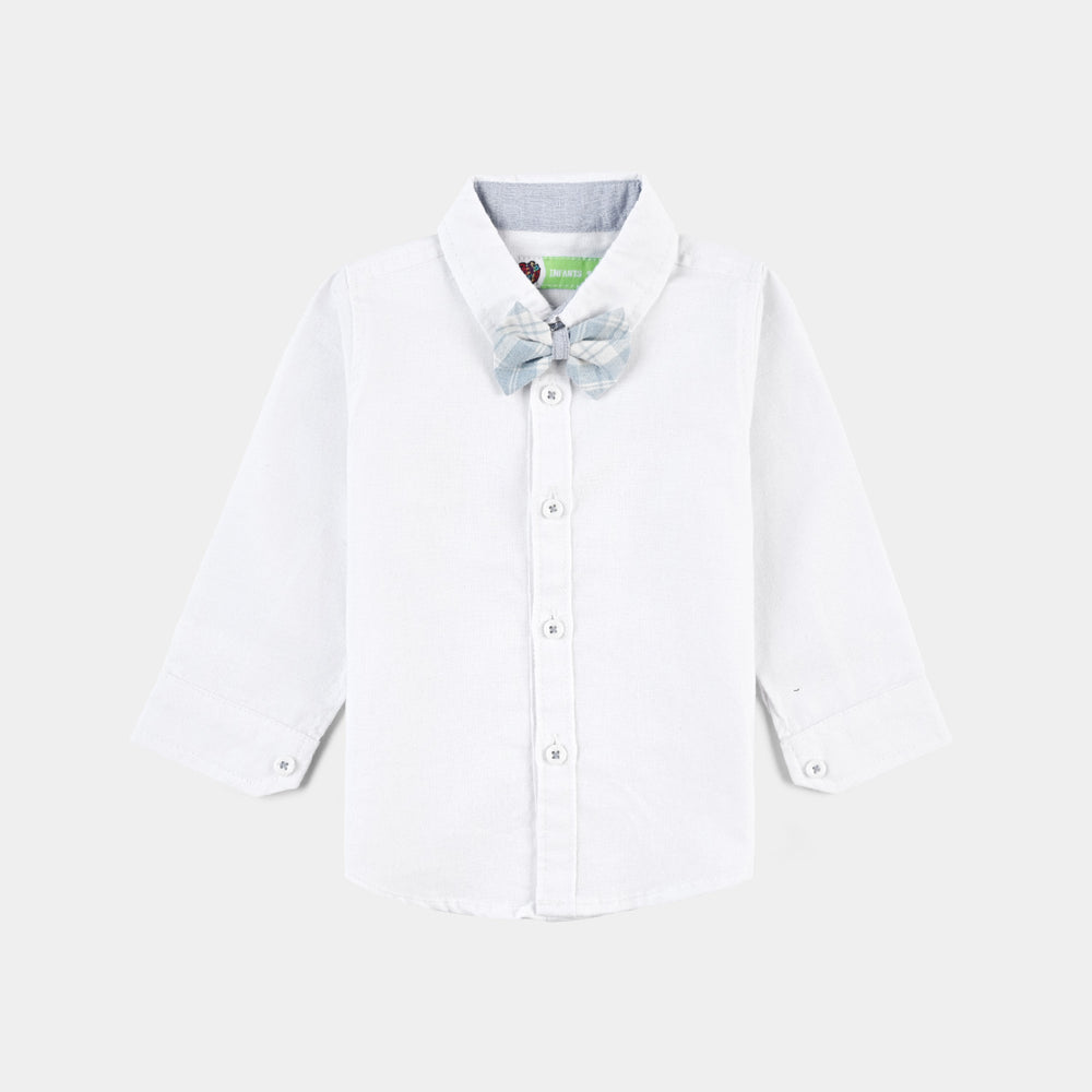 Infant Boys Yarn Dyed Woven F/S 2PC Suit
