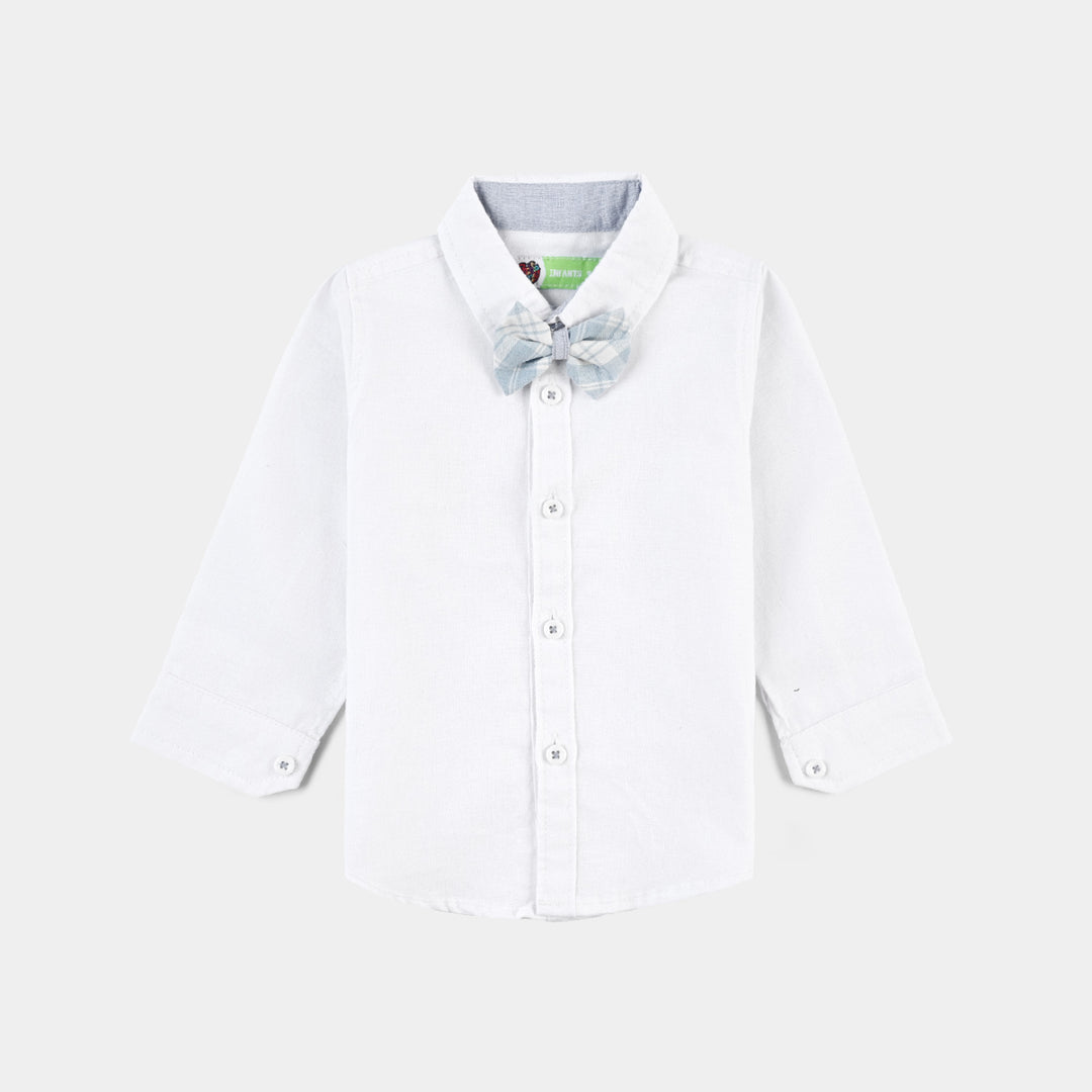 Infant Boys Yarn Dyed Woven F/S 2PC Suit