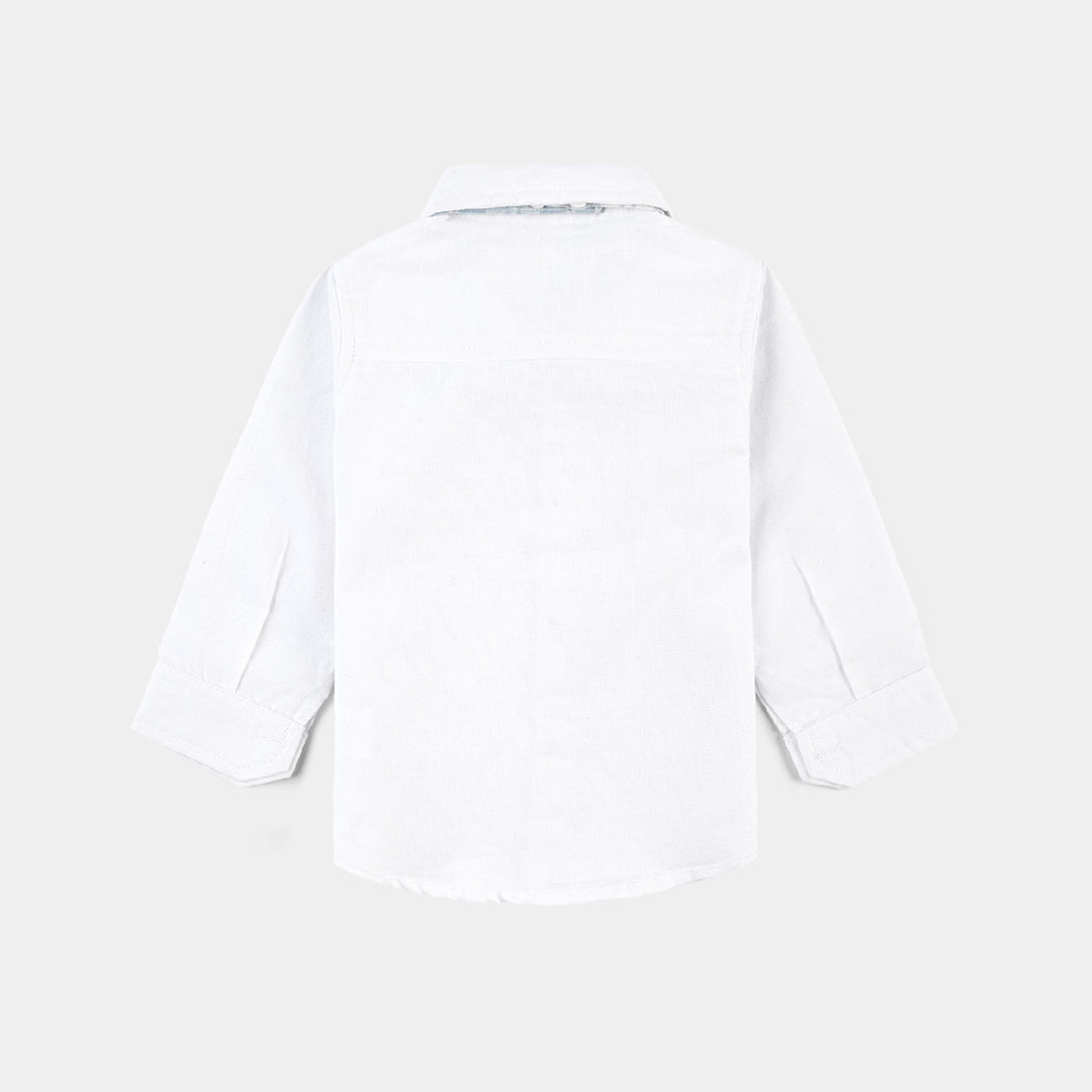Infant Boys Yarn Dyed Woven F/S 2PC Suit