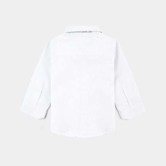Infant Boys Yarn Dyed Woven F/S 2PC Suit