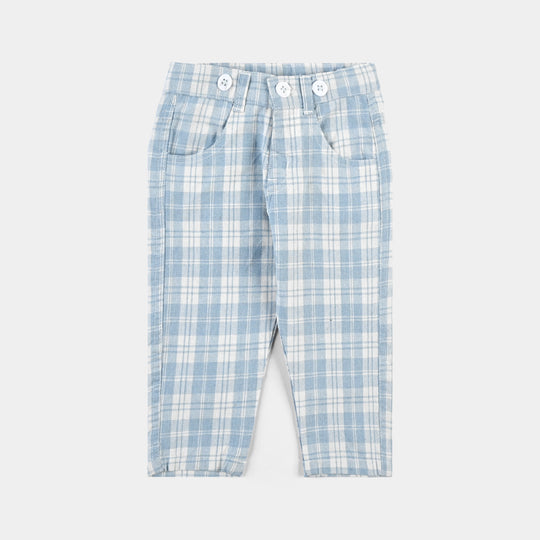Infant Boys Yarn Dyed Woven F/S 2PC Suit
