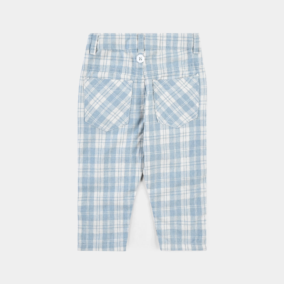 Infant Boys Yarn Dyed Woven F/S 2PC Suit
