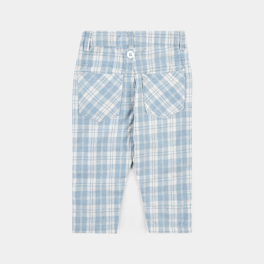 Infant Boys Yarn Dyed Woven F/S 2PC Suit