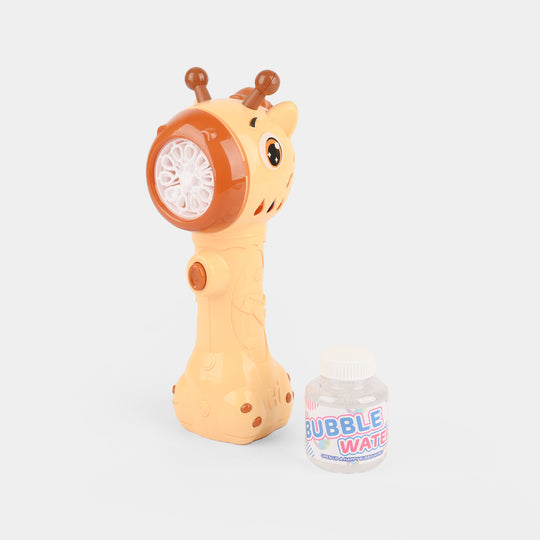Automatic Electric Bubble Stick Toy with Light Effects