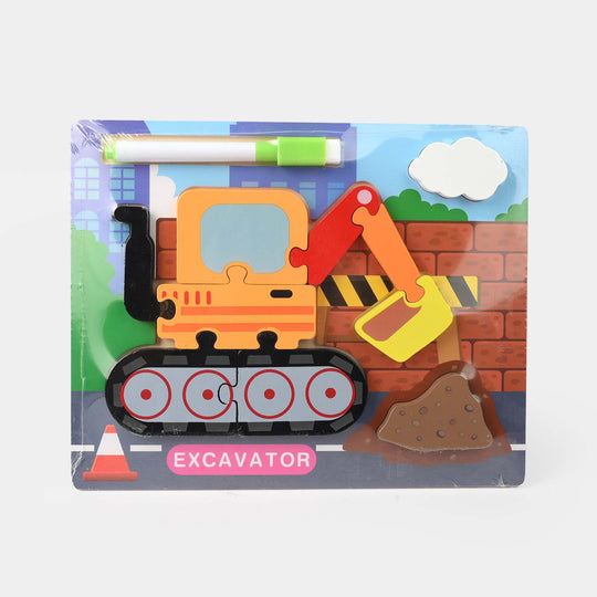 Excavator Wooden Sheet Toy