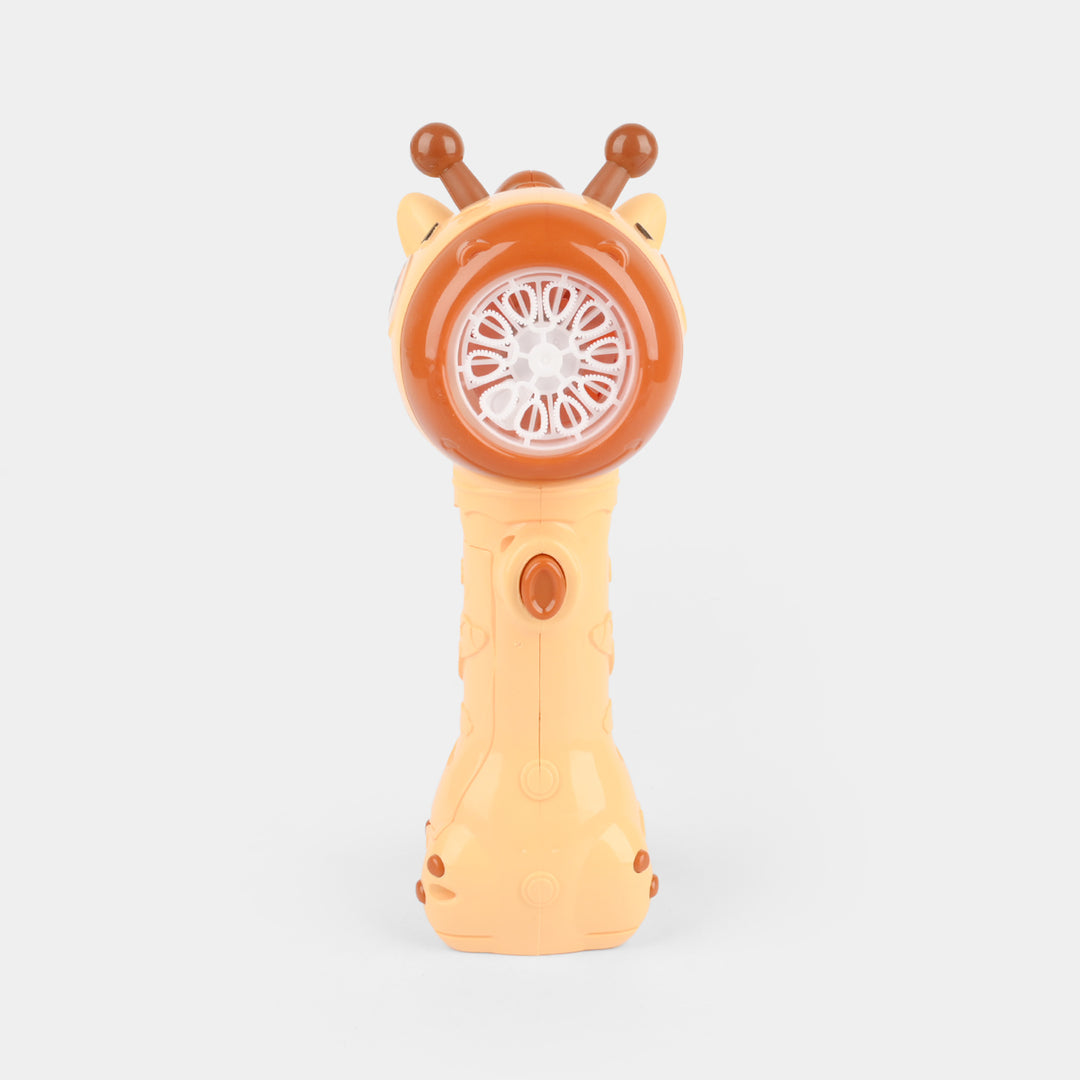 Automatic Electric Bubble Stick Toy with Light Effects
