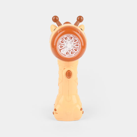 Automatic Electric Bubble Stick Toy with Light Effects