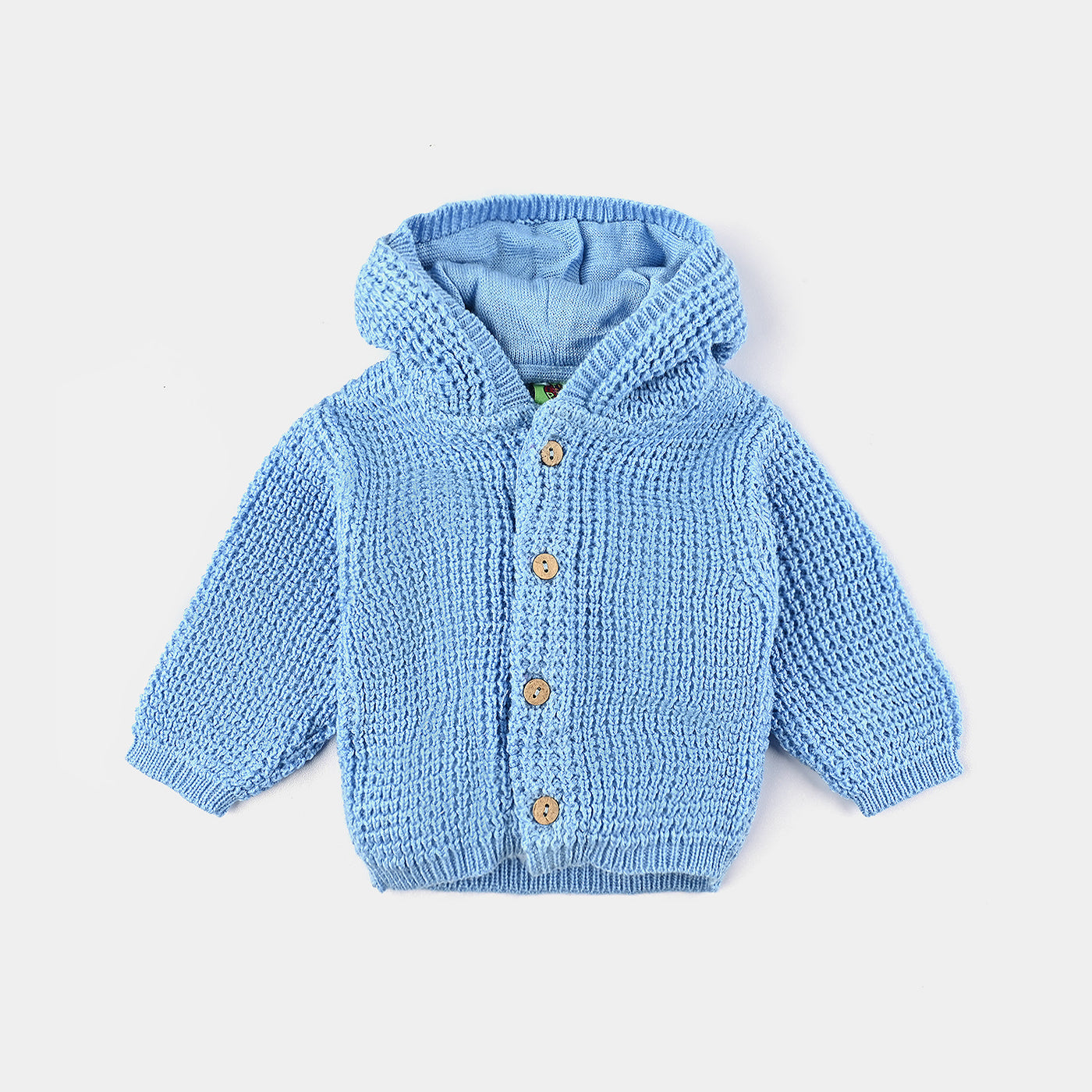 Infant Unisex Acrylic Sweater Hooded-Blue