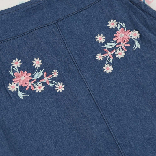 Infant Girls Jersey/Terry 2Pc Suit 287-115-NAVY