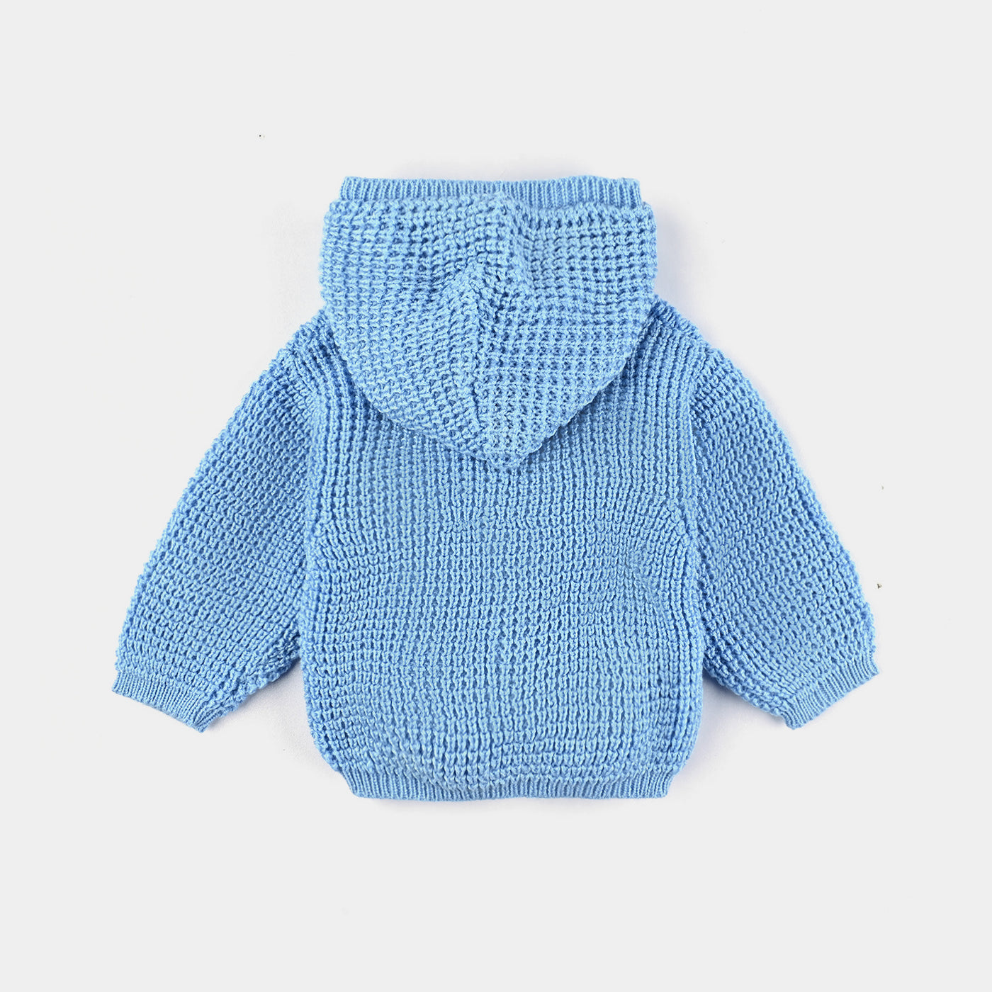 Infant Unisex Acrylic Sweater Hooded-Blue