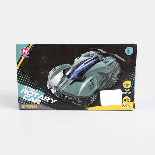 Electric Stunt Spinning Racing Car with Lights & Sound