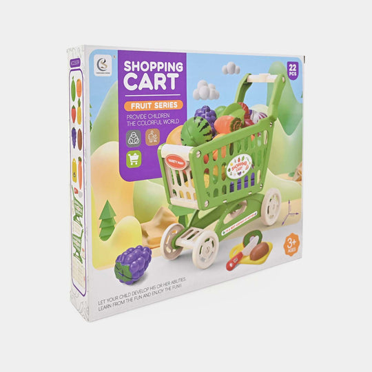 Shopping Cart & Fruit Game Play Set For Kids