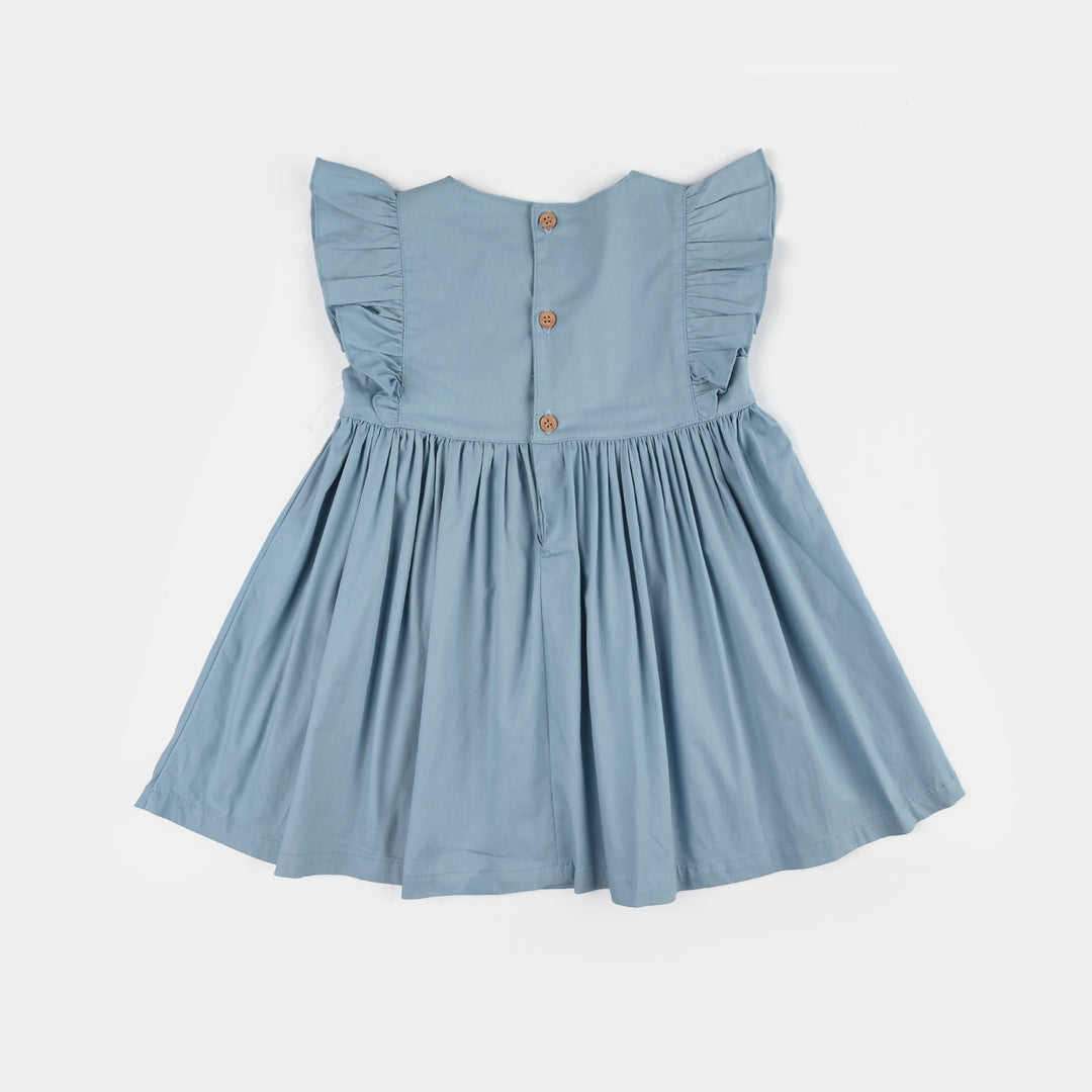 Infant Girls Jersey/Terry 2Pc Suit 287-072-BLUE