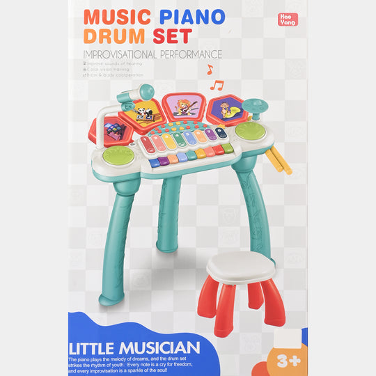 Jazz Drum With Bluetooth Stool