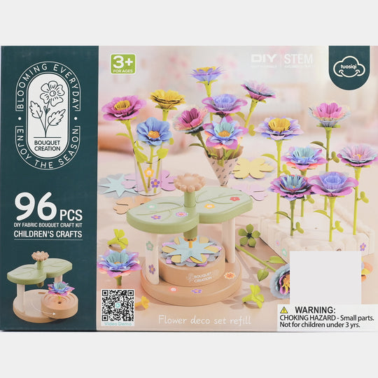 DIY Fabric Bouquet Craft Kit Toy for Kids